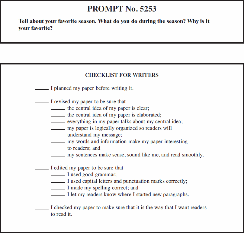 Writing Topics For Grade 5 Students